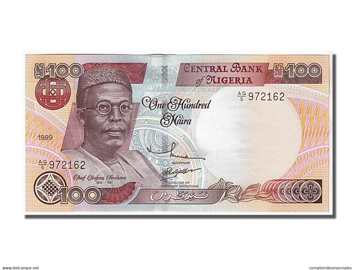 Billet, Nigéria, 100 Naira, 1999, NEUF - Nigeria