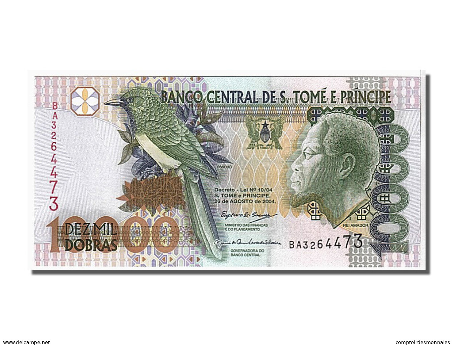 Billet, Saint Thomas And Prince, 10,000 Dobras, 2004, NEUF - São Tomé U. Príncipe