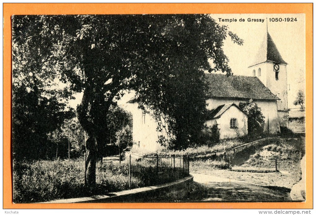 LOL290, Temple De Gerry , Près Yvonnand Et Yverdon, 1050-1924, Petit Pli D'angle Non Visible, Non Circulée - Yverdon-les-Bains 