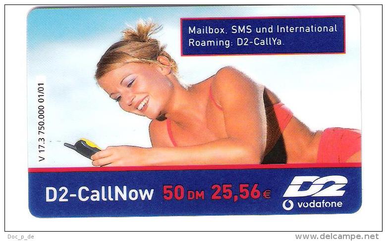 Germany - D2 Vodafone - Call Now Card - Girl - V17.3 - Date 02/03 - [2] Prepaid