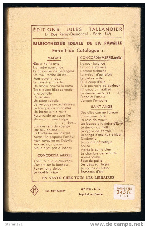 Le Phare S'allume - Concordia Merrel - 1954 - 288 Pages 18,8 X 12 Cm - Autres & Non Classés