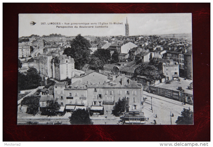LIMOGES - Vue Panoramique Vers L'Eglise ST MICHEL - Limoges