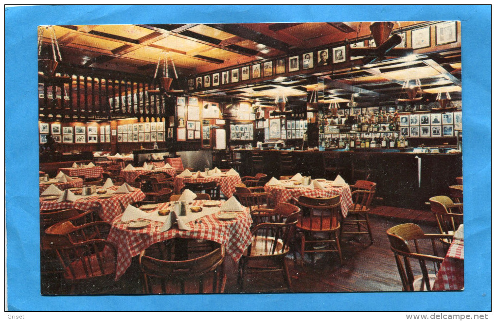 NEWYORK-GALLAGHER'S STEAK HOUSE -228 West 52nd-street --la Salle De Restaurant- Années 50-60 - Cafés, Hôtels & Restaurants