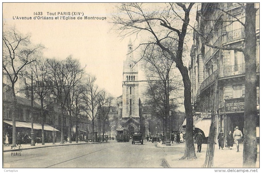 PARIS AVENUE D'ORLEANS EGLISE DE MONTROUGE - District 14