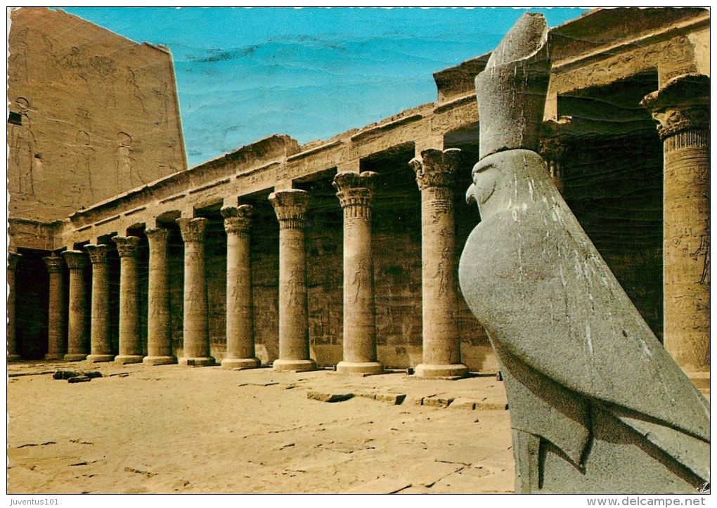 CPSM Edfou-Cour Du Temple De Horus   L 2016 - Edfou