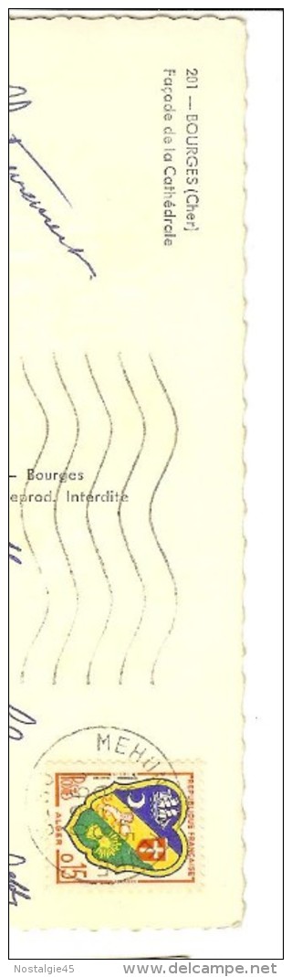 4 Cartes De  Bourges Cathedrale  :201.E.Maquaire*GN 47 Les 5 Portails/militaires*13.LL, L'Abside*CN 43.vue Latérale Sud - Bourges