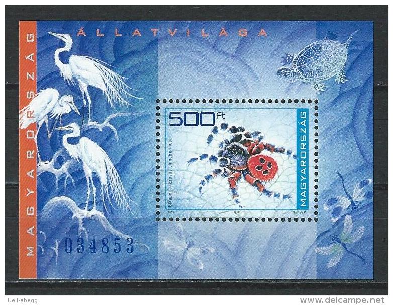 Ungarn 2003, Mi Bl. 282 ** MNH - Araignées