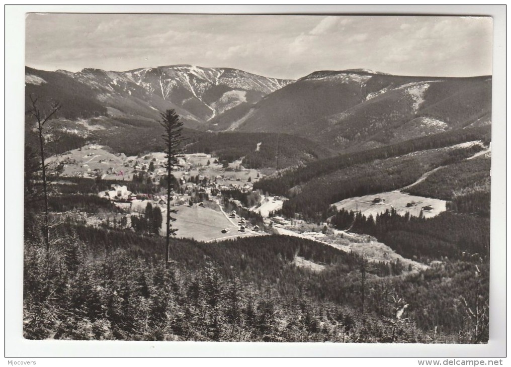 1971  CZECHOSLOVAKIA COVER Stamps 60h Ostrava (postcard KRKONOOSE MOUNTAIN ) - Covers & Documents