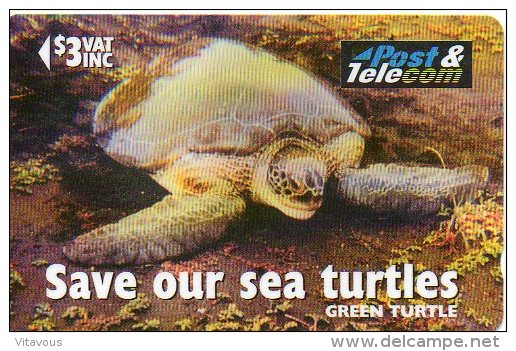 Tortue Tortoise Turtle Télécarte Fidji Phonecard  Telefonkarten B 264 - Fidji
