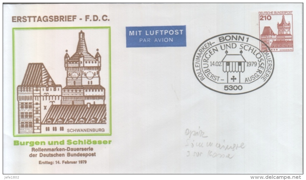 Deutsche Bundespost - Rollenmarken-Dauerserie - Covers - Used