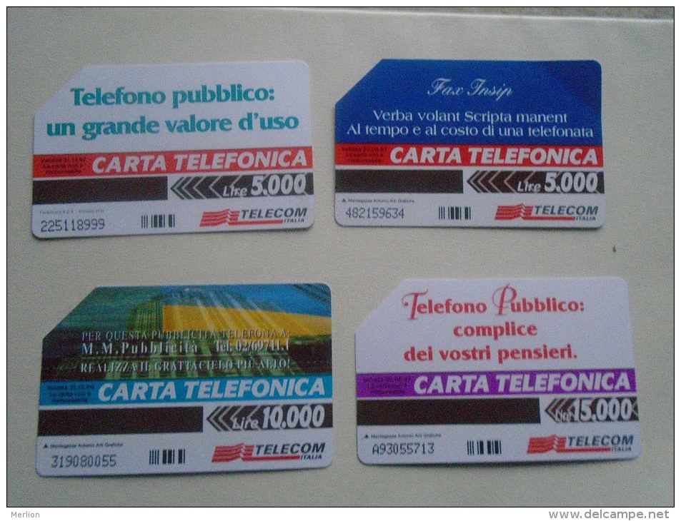 Phonecards  Italia   4 Pcs    - D137280 - Altri – Europa