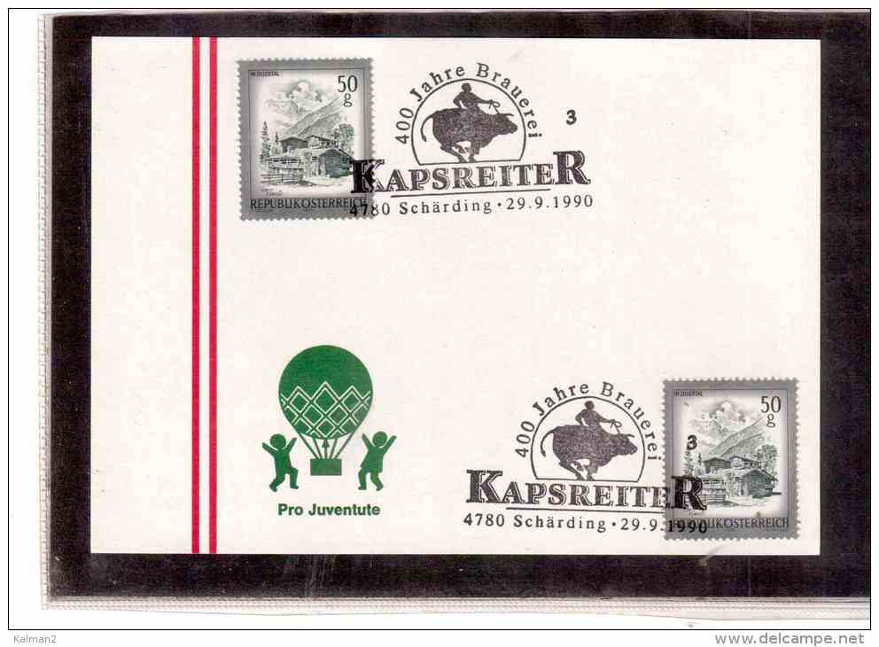 AU472   -    SCHAERDING  29.9.1990  /    400 JAHRE BRAUEREI KAPSREITER R - Ernährung