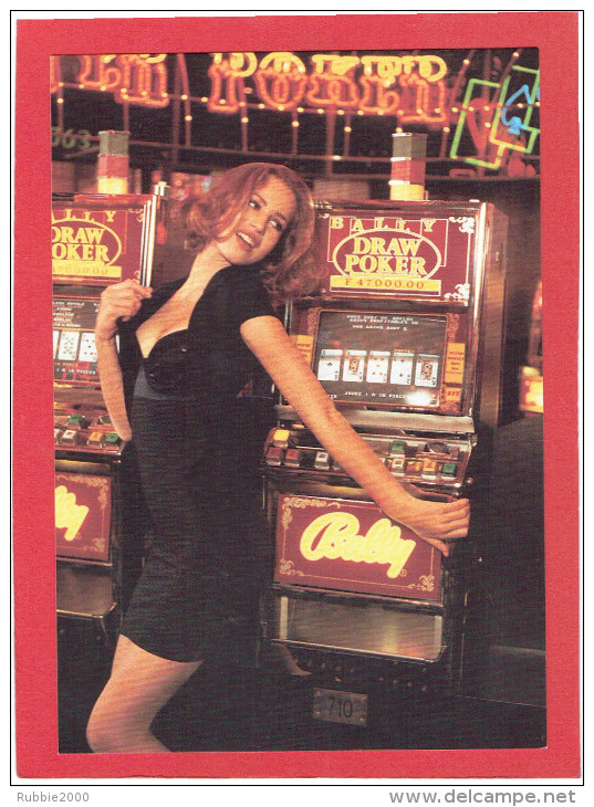 JEMME FEMME AU CASINO MACHINES A SOUS CARTE EN SUPERBE ETAT PUBLICITE KOOKAI 1992 - Pin-Ups