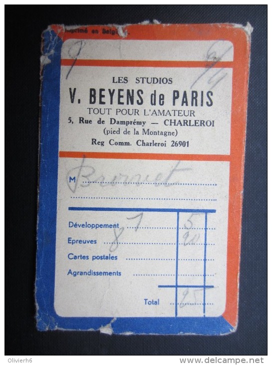 POCHETTE PHOTO (M1505) GEVAERT FILM (2 Vues) V. BEYENS De Paris CHARLEROI Rue De Dampremy, 5 * Photo Amphore - Andere & Zonder Classificatie