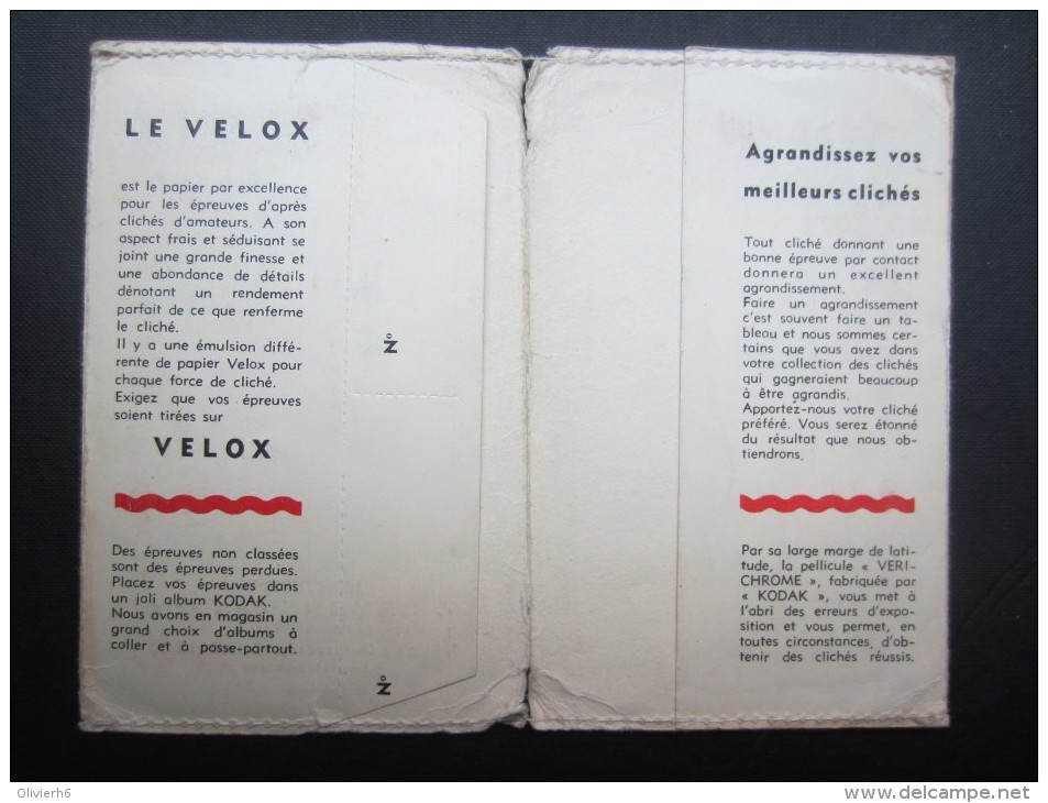 POCHETTE PHOTO (M1505) KODAK (2 Vues) V. BEYENS De Paris CHARLEROI Rue De Dampremy, 5 * Photo Papier VELOX D - Autres & Non Classés