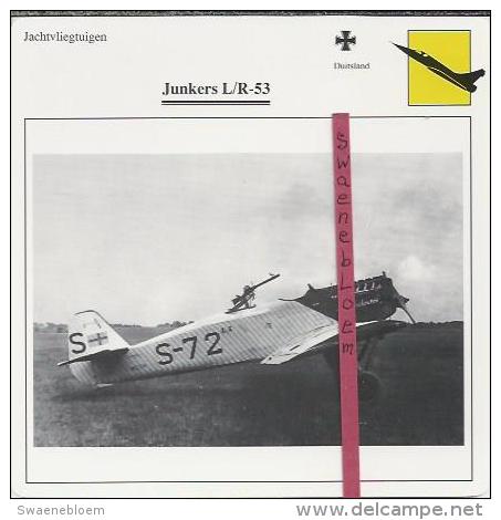 Vliegtuigen.- Junkers L/R-53 - Jachtvliegtuigen. -  Duitsland - Vliegtuigen