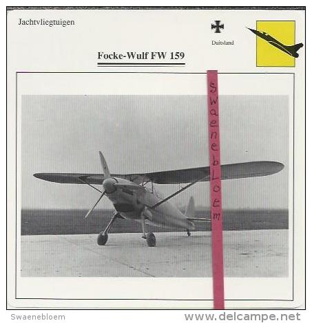 Vliegtuigen.- Focke-Wulf FW 159 - Jachtvliegtuigen. -  Duitsland - Vliegtuigen