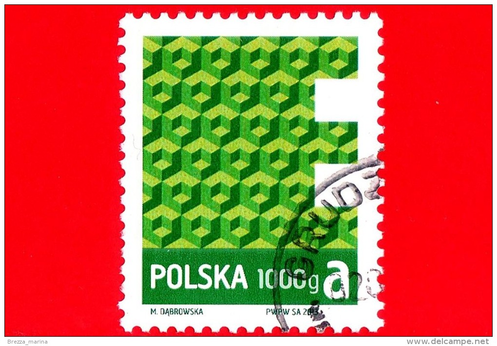 POLONIA - POLSKA - Usato - 2013 - Prioritaria - Znaczek Obiegowy Ekonomiczny I Priorytetowy - E 1000g A - - Gebraucht