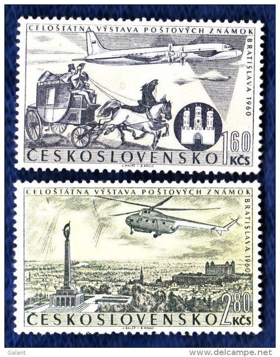 CSSR 1960 Mi. 1226 -7 Yv. PA 49 -50 Postfrisch MNH** - Nuovi