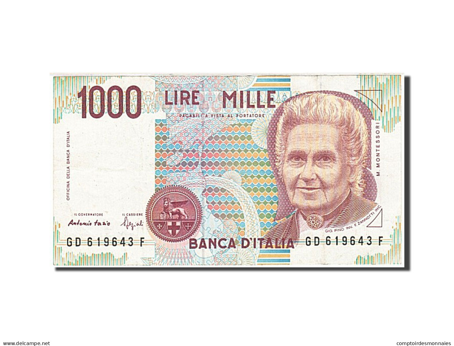 Billet, Italie, 1000 Lire, 1990-1994, 1990, KM:114b, SUP - 1000 Lire