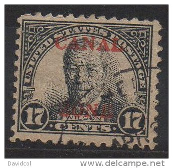 P614.-. PANAMA / CANAL ZONE . 1925-26 . SC#: 91 . USED . OVERPRINTED IN RED . CV: US$ 4.00 - Kanalzone