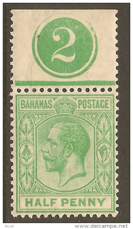 BAHAMAS 1921 1/2d Elongated E SG 115a HM #NM1 - Autres & Non Classés