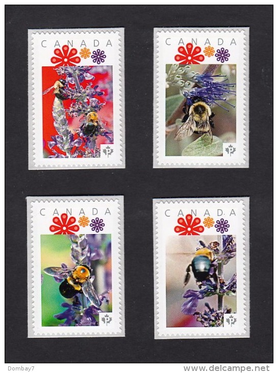 BEE Set 4 Picture Postage MNH Stamps Canada 2016 [p16/01-2be4] - Api