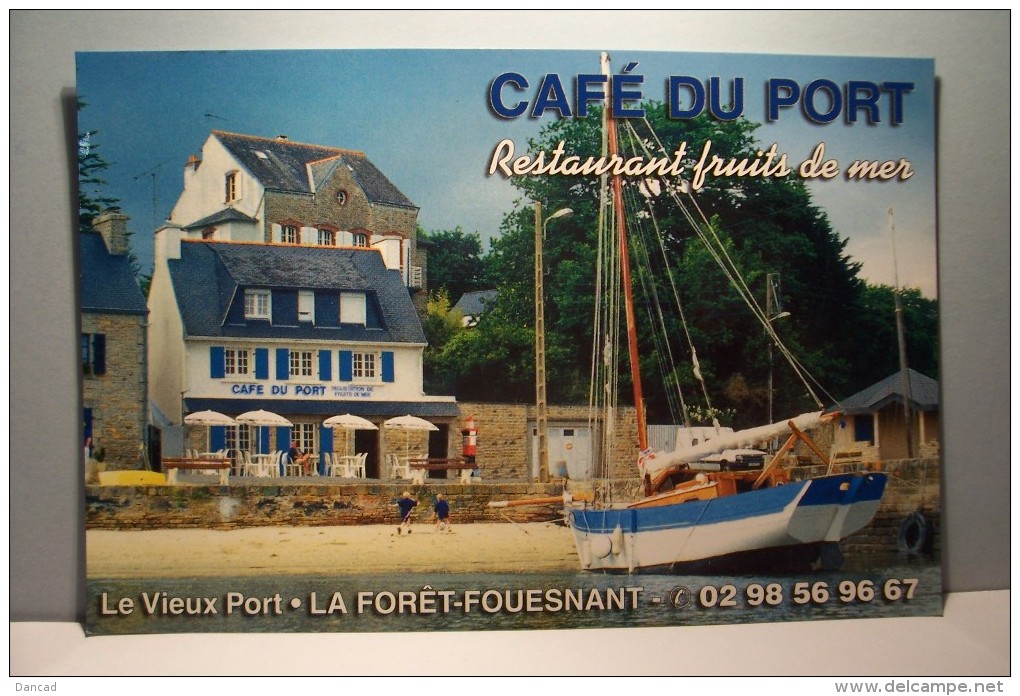 LA FORET-FOUESNANT   --- CAFE  DU  PORT  --PUB   -- ( Pas De Reflet Sur L'original ) - La Forêt-Fouesnant