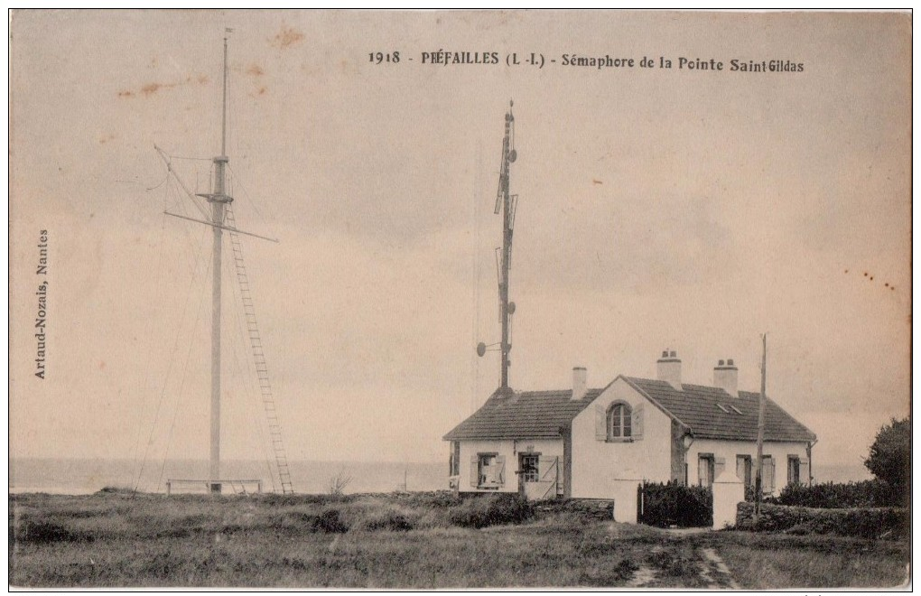 Préfailles Sémaphore De La Pointe Saint Gildas - Préfailles