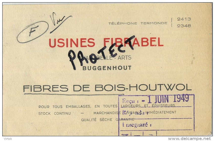 Buggenhout :  Usines Fibrabel        (  2 Scans ) - Buggenhout