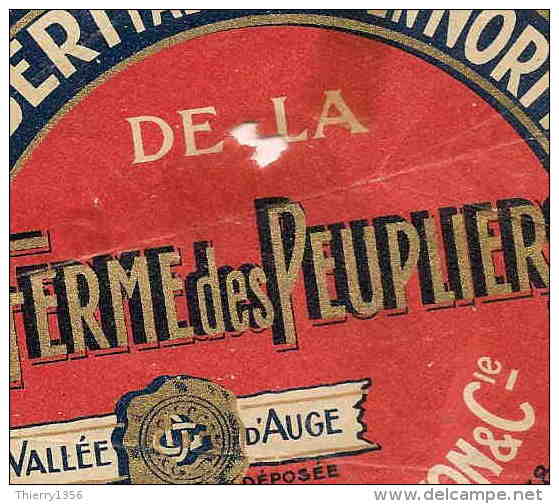 ETIQUETTE DE FROMAGE CAMEMBERT Normandie Le Renouard Orne Ferme Des Peupliers Diard Griffaton - Fromage