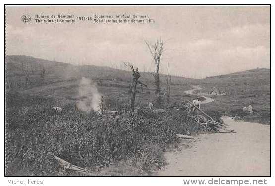 Guerre 1914-1918 - Ruines De Kemmel - Route Vers Le Mont Kemmel - Pas Circulé - NB - TBE - Guerre 1914-18