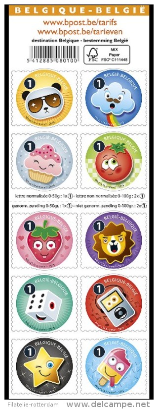 België / Belgium - Postfris / MNH - Booklet Emoticons 2015 RARE! - Neufs