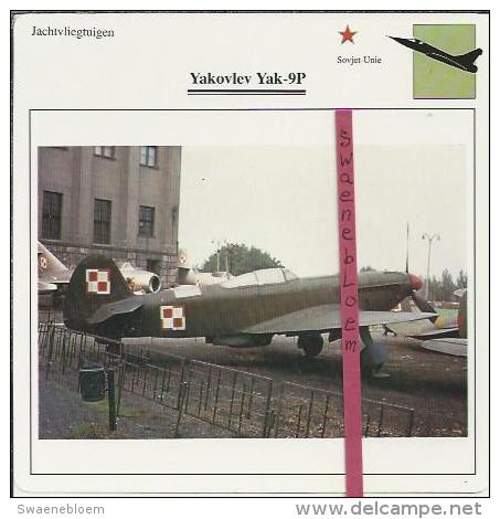 Vliegtuigen.- Yakovlev Yak-9P - Jachtvliegtuigen. -  Sovjet-Unie - Vliegtuigen