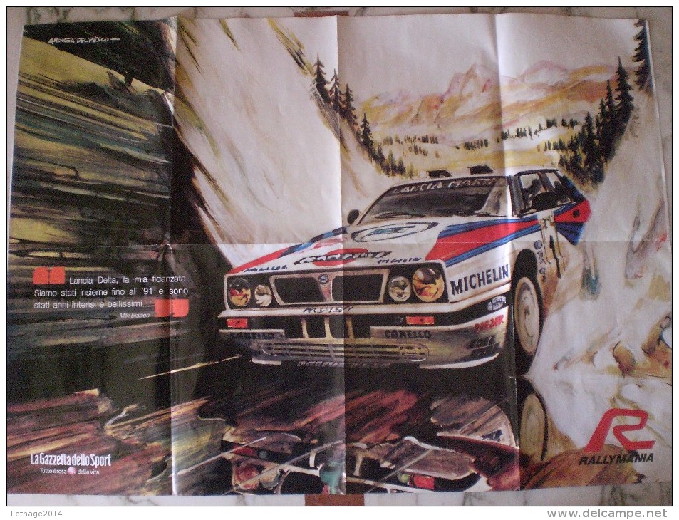 RALLY SANREMO POSTER PUBBLICITARIO FORMATO GRANDE DOPPIA IMMAGINE 60 X 82 - Altri & Non Classificati