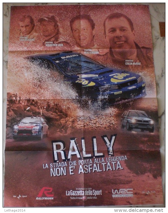 RALLY SANREMO POSTER PUBBLICITARIO FORMATO GRANDE DOPPIA IMMAGINE 60 X 82 - Altri & Non Classificati