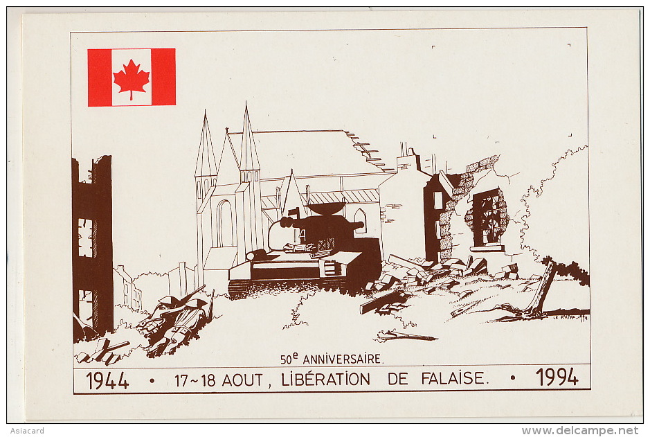 Canada Tanks Chars Liberation Of Falaise Calvados France August 1944 50 Th Anniversary 1994 - Non Classés