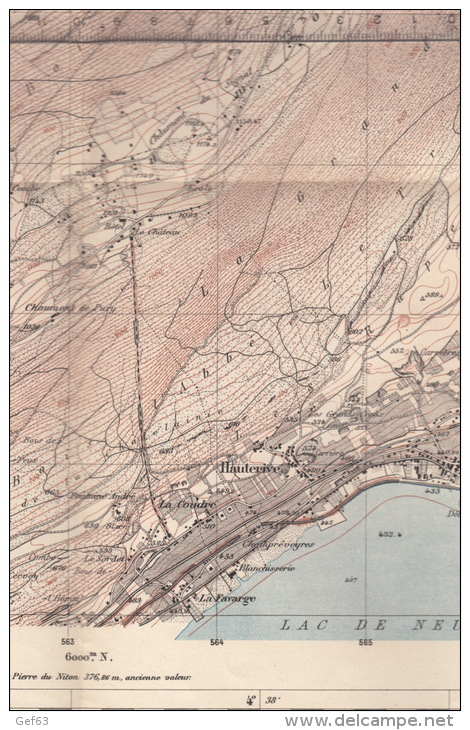 Atlas Topographique De La Suisse (Atlas Siegfried) - St. Blaise - Cartes Topographiques