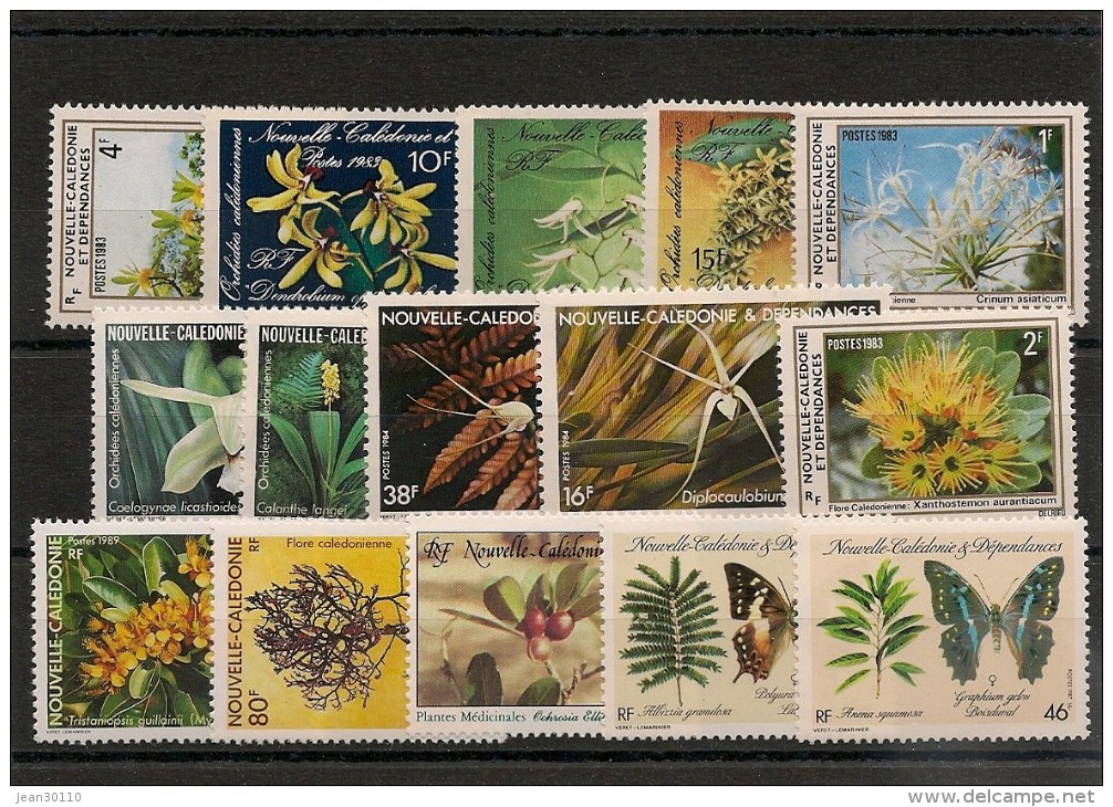 NOUVELLE CALÉDONIE Flore  Années 1980/89  Lot** Côte: 32,00 € - Collections, Lots & Series