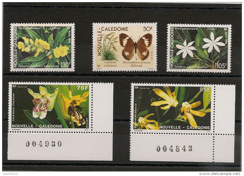 NOUVELLE CALÉDONIE Flore  Années 1990/91  Lot** Côte: 14,00 € - Collections, Lots & Series