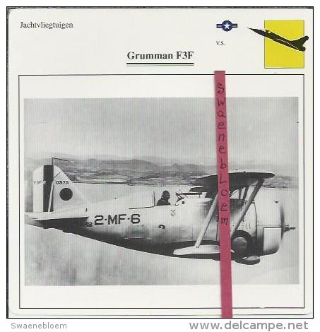 Vliegtuigen.- Grumman F3F - Jachtvliegtuigen. -  V.S. - U.S.A. - Vliegtuigen