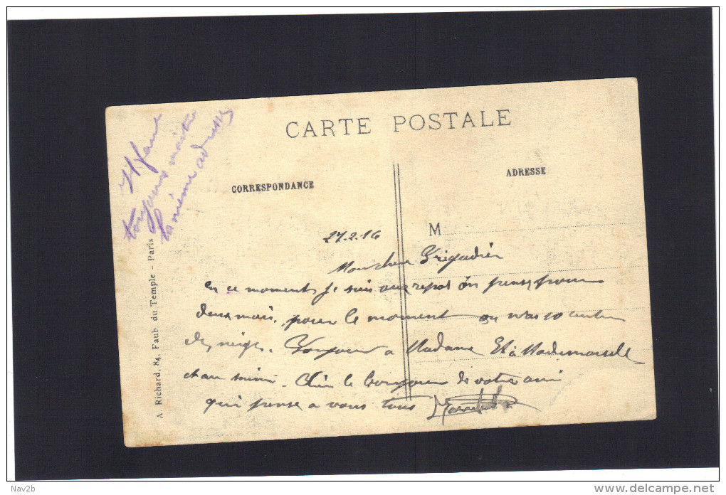 SOUCHEZ . Carte écrite En 1916 . Il Est écrit Au Crayon : " Voila Où Les Mines Ont Sauté ." - Otros & Sin Clasificación