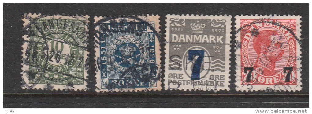 DANEMARK N° 165/167/168/175 OBL - Collections