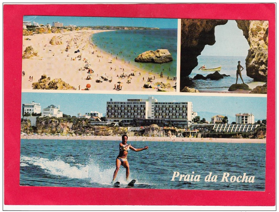 Multi View Post Card Of Praia Da Rocha, Portugal,.Posted With Stamp,W4. - Other & Unclassified