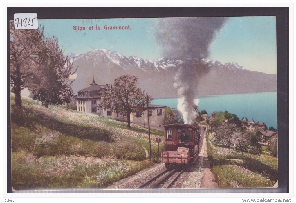 DISTRICT DE VEVEY /// GLION - TRAIN - BAHN - TB - Vevey