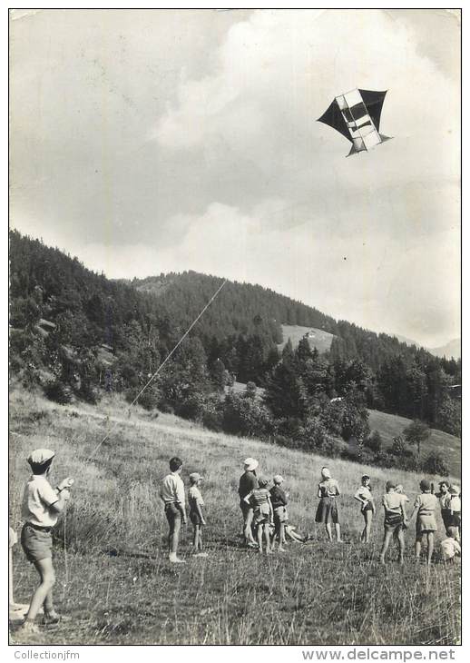 CPSM FRANCE 74 " St Jean De Sixt, Home D'enfants Les Bartavelles". / CERF VOLANT - Other & Unclassified