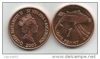 Saint Helena And Ascension 1 Penny 2003. UNC/AUNC - Sint-Helena