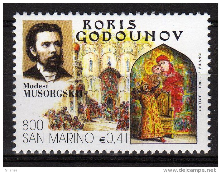 San Marino 1999 Opera Lirica Boris Godounov Musorgsku Nuovo - Music