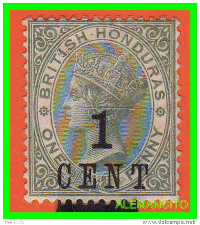 GRAN BRETAÑA  BRITISH -HONDURAS  SELLO  AÑOS -1872  Queen Victoria - Honduras Británica (...-1970)