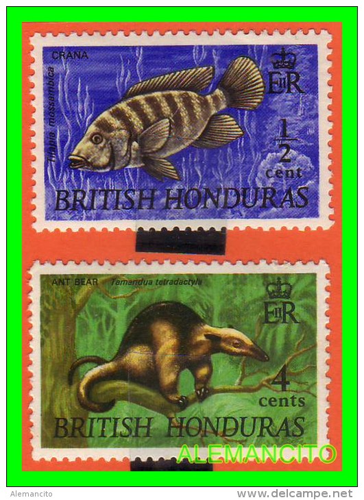 GRAN BRETAÑA  BRITISH -HONDURAS  SELLOS  AÑOS -1969 - Honduras Britannique (...-1970)